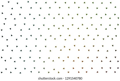 Dark Green, Red vector  abstract polygonal pattern. A sample with polygonal shapes. Triangular pattern for your design.