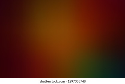 Dark Green, Red vector abstract blurred layout. An elegant bright illustration with gradient. Smart design for your work.