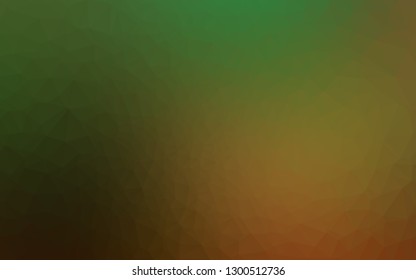 Dark Green, Red vector abstract mosaic pattern. Brand new colorful illustration in with gradient. Elegant pattern for a brand book.