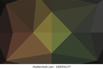 Dark Green, Red vector abstract mosaic pattern. Modern geometrical abstract illustration with gradient. The textured pattern can be used for background.