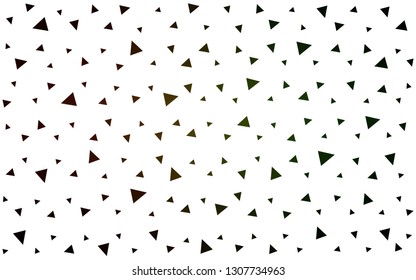 Dark Green, Red vector  abstract mosaic pattern. Colorful illustration in polygonal style with gradient. A completely new design for your leaflet.