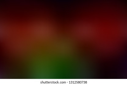 Dark Green, Red vector abstract blurred background. A completely new colored illustration in blur style. New design for your business.