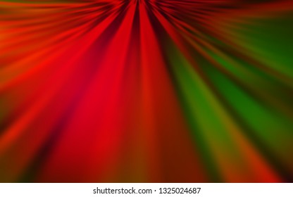 Dark Green, Red vector abstract blurred background. An elegant bright illustration with gradient. New design for your business.