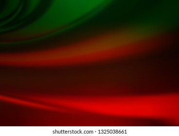 Dark Green, Red vector abstract blurred background. Colorful abstract illustration with gradient. The template for backgrounds of cell phones.