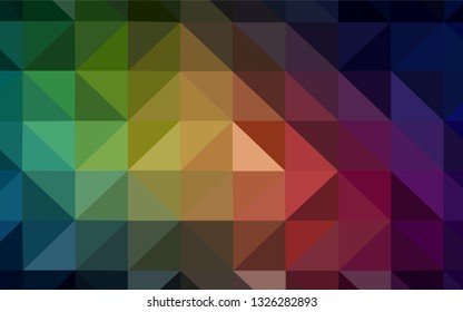 Dark Green, Red vector abstract polygonal background. Colorful illustration in polygonal style with gradient. Template for cell phone's backgrounds.