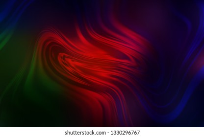 Dark Green, Red vector abstract bright template. New colored illustration in blur style with gradient. New design for your business.