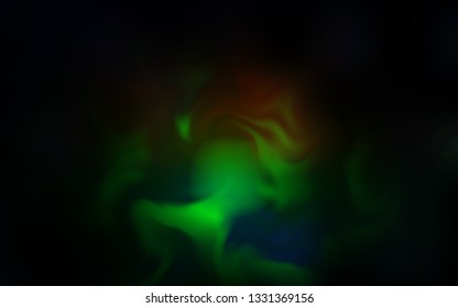 Dark Green, Red vector abstract blurred layout. A completely new colored illustration in blur style. Blurred design for your web site.