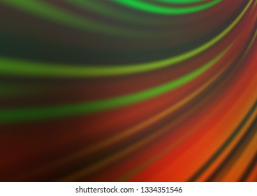 Dark Green, Red vector abstract bright template. Shining colorful illustration in a Brand new style. The template for backgrounds of cell phones.