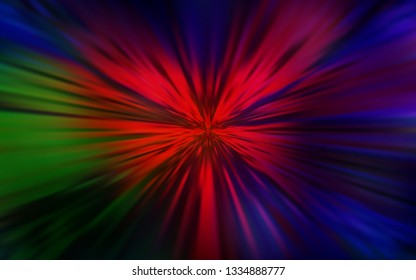 Dark Green, Red vector abstract blurred background. An elegant bright illustration with gradient. Completely new design for your business.