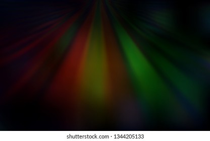Dark Green, Red vector abstract bright texture. New colored illustration in blur style with gradient. Blurred design for your web site.
