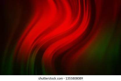 Dark Green, Red vector abstract bright pattern. Abstract colorful illustration with gradient. Smart design for your work.