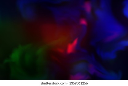 Dark Green, Red vector abstract bright pattern. A completely new colored illustration in blur style. Blurred design for your web site.