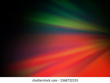 Dark Green, Red vector abstract background. Creative illustration in halftone style with gradient. A new texture for your design.
