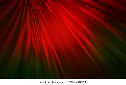 Dark Green, Red vector abstract layout. An elegant bright illustration with gradient. The best blurred design for your business.