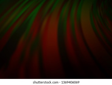Dark Green, Red vector abstract template. An elegant bright illustration with gradient. The template can be used for your brand book.