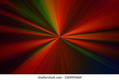 Dark Green, Red vector abstract blurred background. Colorful illustration in abstract style with gradient. New design for your business.