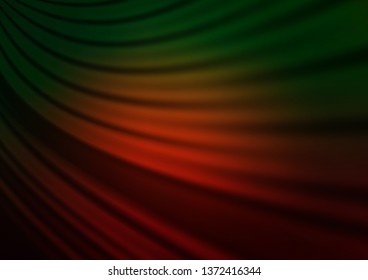 Dark Green, Red vector abstract template. Glitter abstract illustration with an elegant design. A new texture for your design.