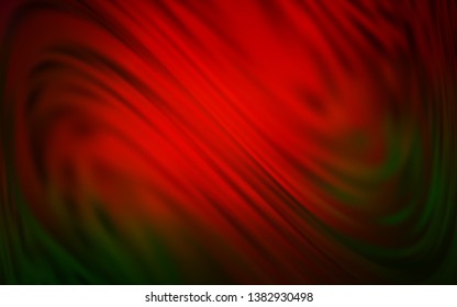 Dark Green, Red vector abstract blurred background. Shining colored illustration in smart style. New way of your design.