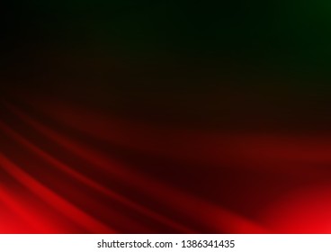Dark Green, Red vector abstract template. An elegant bright illustration with gradient. The best blurred design for your business.