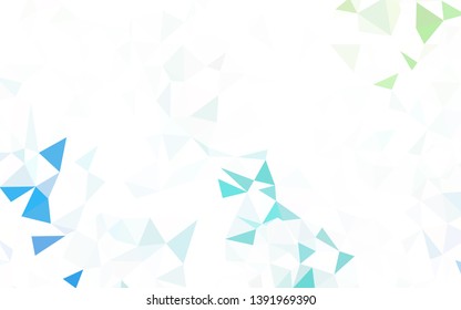 Dark Green, Red vector abstract polygonal pattern. Modern abstract illustration with triangles. New template for your brand book.