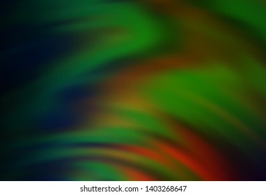 Dark Green, Red vector abstract layout. Creative illustration in halftone style with gradient. Smart design for your work.