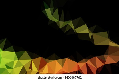 Dark Green, Red vector abstract mosaic background. Brand new colorful illustration in with gradient. New texture for your design.