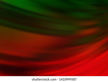 Dark Green, Red vector abstract bright template. A vague abstract illustration with gradient. The elegant pattern for brand book.