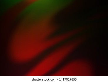 Dark Green, Red vector abstract blurred background. Shining colorful illustration in a Brand new style. The template can be used for your brand book.
