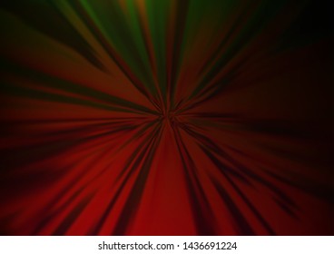 Dark Green, Red vector abstract bright background. A completely new color illustration in a bokeh style. The blurred design can be used for your web site.