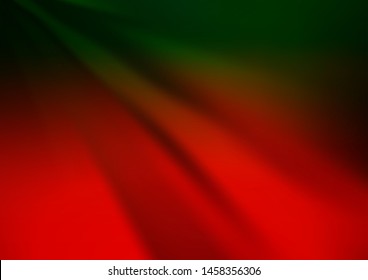 Dark Green, Red vector abstract template. Shining colorful illustration in a Brand new style. Brand new style for your business design.