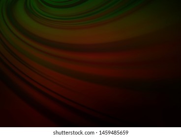 Dark Green, Red vector abstract bright background. A completely new color illustration in a bokeh style. The best blurred design for your business.