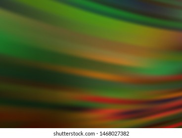 Dark Green, Red vector abstract background. Creative illustration in halftone style with gradient. The background for your creative designs.