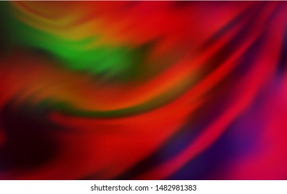 Dark Green, Red vector abstract bright texture. Abstract colorful illustration with gradient. Elegant background for a brand book.