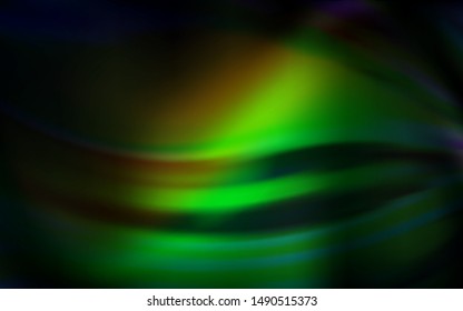 Dark Green, Red vector abstract blurred background. Shining colored illustration in smart style. The best blurred design for your business.