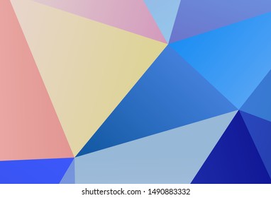 Dark Green, Red vector abstract polygonal pattern. Colorful illustration in abstract style with triangles. Brand new style for your business design.