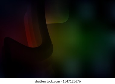 Dark Green, Red vector abstract layout. Glitter abstract illustration with gradient design. New style for your business design.