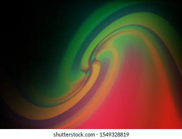 Dark Green, Red vector abstract background. A vague abstract illustration with gradient. The best blurred design for your business.