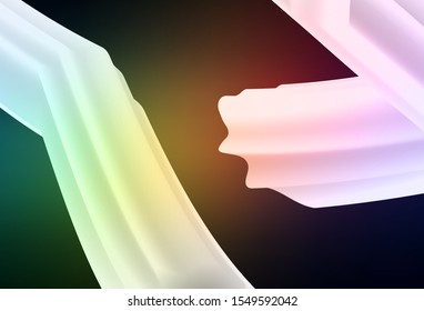 Dark Green, Red vector abstract layout. Glitter abstract illustration with gradient design. Background for designs.