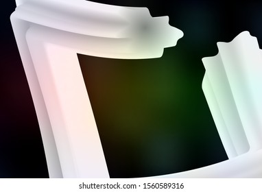 Dark Green, Red vector abstract blurred background. A completely new colored illustration in blur style. New way of your design.