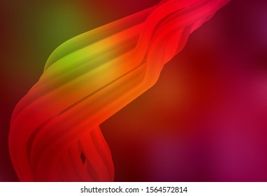 Dark Green, Red vector abstract bright texture. A completely new colored illustration in blur style. Background for a cell phone.