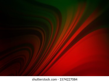 Dark Green, Red vector abstract blurred background. Colorful illustration in abstract style with gradient. Brand new design for your business.