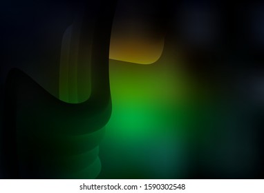 Dark Green, Red vector abstract blurred background. Modern abstract illustration with gradient. Background for designs.
