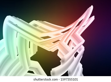 Dark Green, Red vector abstract blurred background. An elegant bright illustration with gradient. Background for designs.