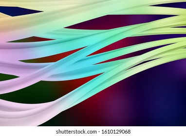 Dark Green, Red vector abstract bright template. Colorful abstract illustration with gradient. New style design for your brand book.