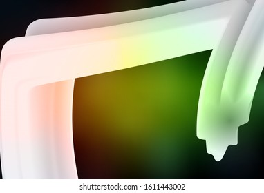 Dark Green, Red vector abstract blurred background. Glitter abstract illustration with gradient design. New style for your business design.