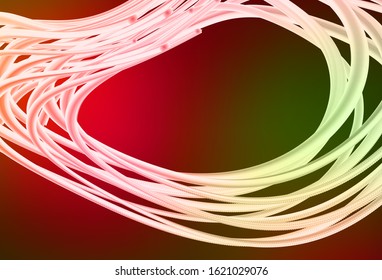 Dark Green, Red vector abstract bright template. Shining colorful illustration in smart style. New style for your business design.