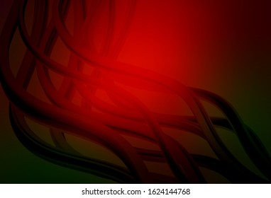 Dark Green, Red vector abstract bright pattern. Colorful abstract illustration with gradient. New design for your business.