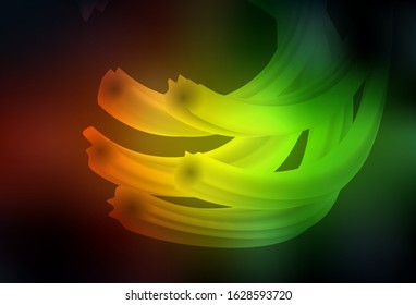 Dark Green, Red vector abstract bright texture. An elegant bright illustration with gradient. Completely new design for your business.