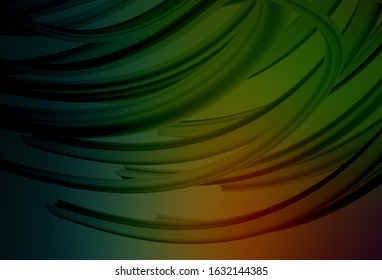 Dark Green, Red vector abstract blurred background. Modern abstract illustration with gradient. Completely new design for your business.