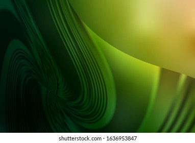 Dark Green, Red vector abstract bright template. New colored illustration in blur style with gradient. New way of your design.